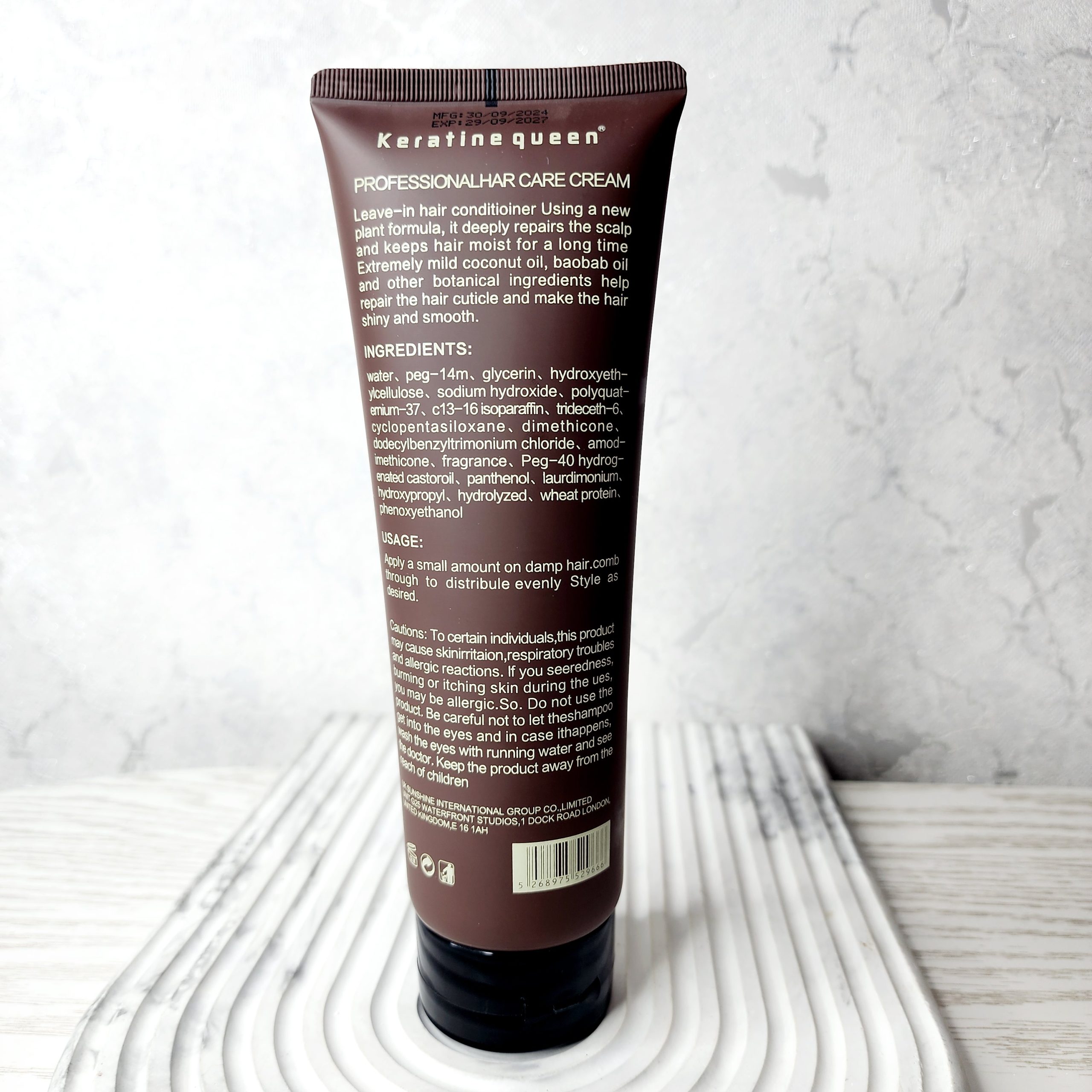ماسک موکراتین کوئین مدل پروتئین کویین برزیلین (بعداز حمام) حجم 250 میل – Queen Brazilian Protein Hair Mask