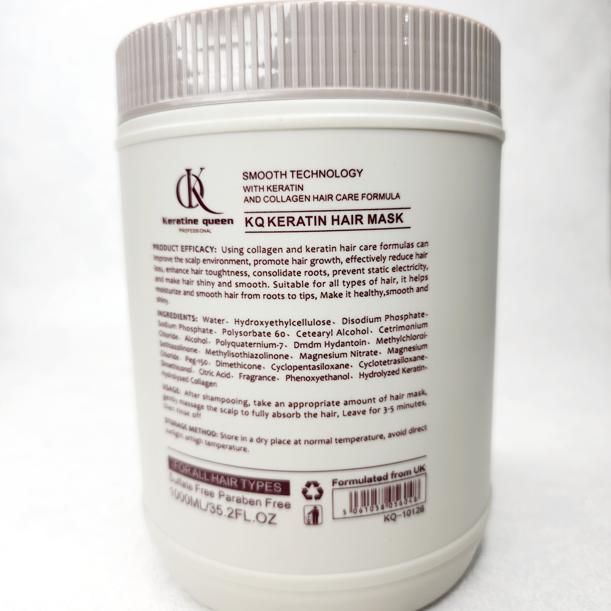ماسک مو کراتین کویین  مدل تکنولوژی حجم 1000 میل  – بازسازی و تقویت عمقی موهای آسیب دیده