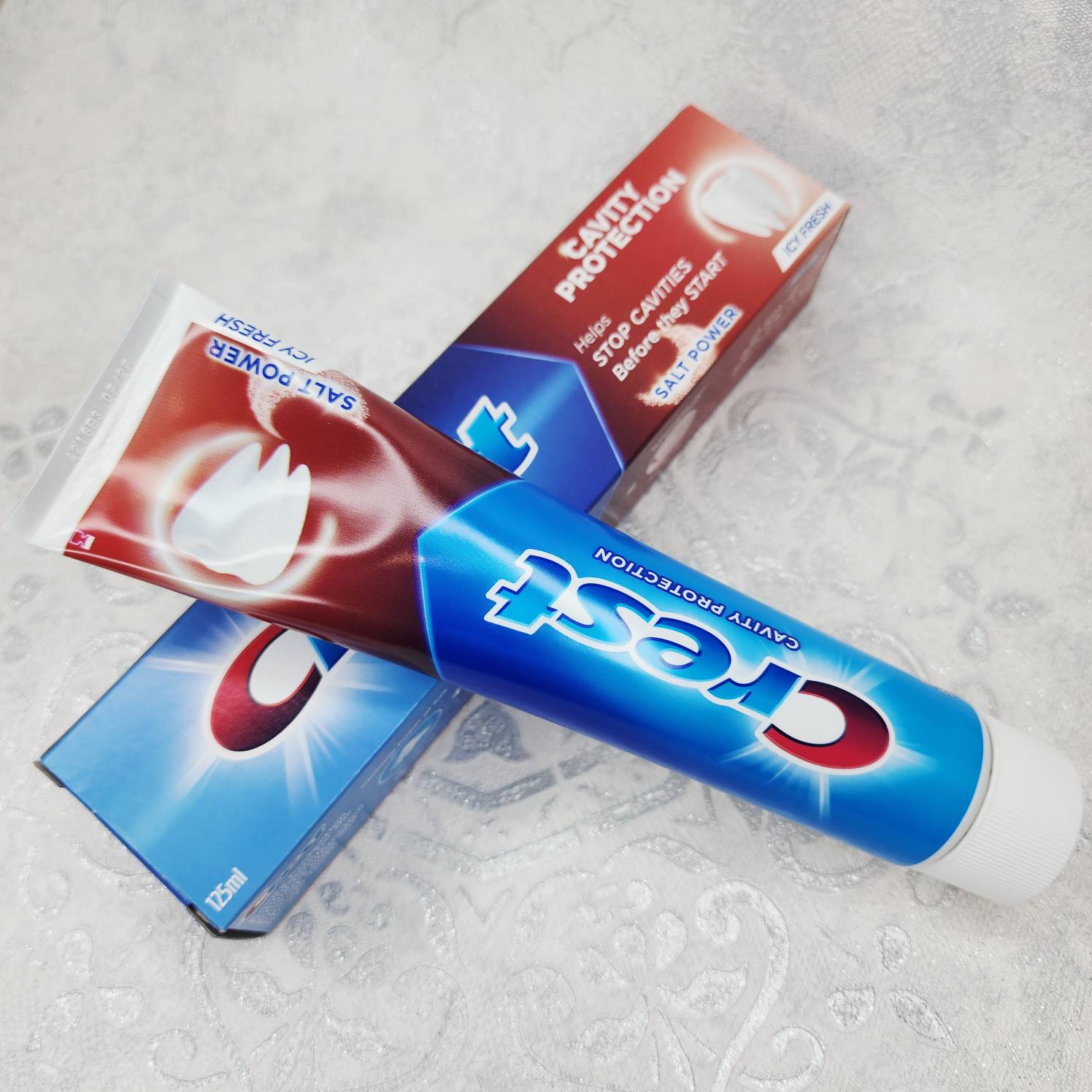 خمیر دندان کرست Crest اصل سری Cavity Protection مدل ICY FRESH حجم 125 میلی لیتر