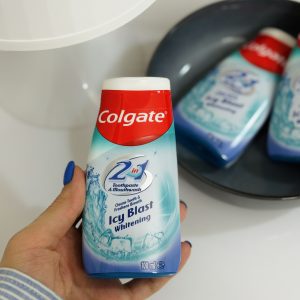 خمیر دندان با دهانشویه  سفید کننده کلگیت 100 میل