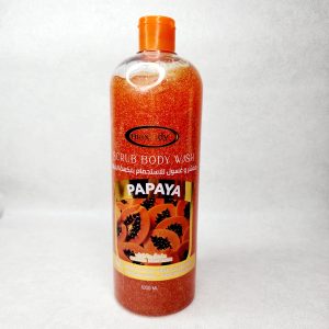 شامپوبدن اسکراب دار مکس لیدی 1000 میل maxlady رایحه پاپایا