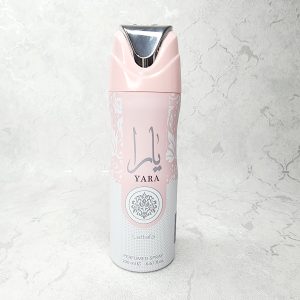 اسپری خوشبو کننده بدن لطافه مدل یارا صورتی YARA