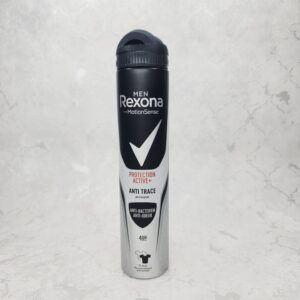 اسپری ضد تعریق مردانه رکسونا Rexona مدل PROTECTION ACTIVE ANTI TRACE حجم 200 میلی لیترایتالیایی