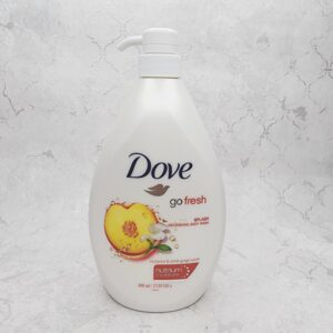 شامپو بدن داو Dove پمپی مدل go Fresh با رایحه هلو شیرین و زنجبیل سفید800میلی لیتر
